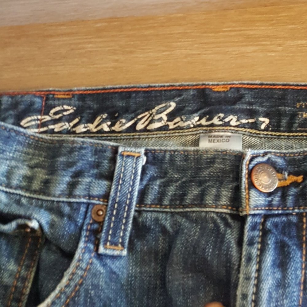 Eddie Bauer Mens Bootcut Jeans 36/34 - Picture 3 of 6